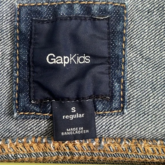 GAP Kids Classic Blue Denim Jean Jacket Girl’s Size Small 6-7 - Picture 2 of 4